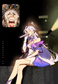 Image 2 of Robin Singing Meme [HSR] | 4x6 Foil Print