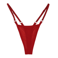 Image 1 of Red Mesh Thong (Silver)