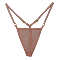Image 2 of Peach Mesh G-String