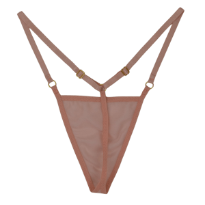 Peach Mesh G-String