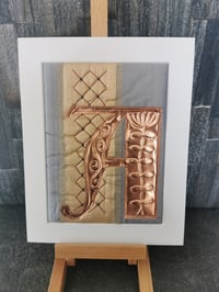 Image 1 of Personalised Silk and Copper Illuminated Initial