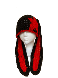 Image 1 of Star Crochet Hat W/ Bunny Ears