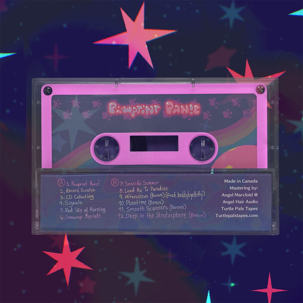 Image of Pawprint Panic! Cassette Tape PRE ORDER