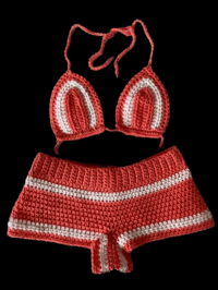 Image 1 of Crochet Two-Piece Beach Set