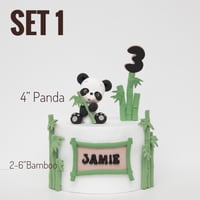 Image 2 of Panda Cake Topper - lightweight clay