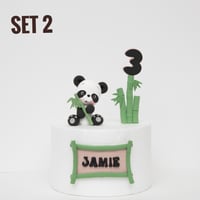 Image 3 of Panda Cake Topper - lightweight clay