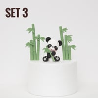Image 4 of Panda Cake Topper - lightweight clay