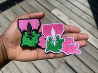 Image 1 of Louisiana Fleur De Lis patch / custom colors