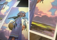 Image 3 of “Into The Wind” hand embellished ~ timed print edition