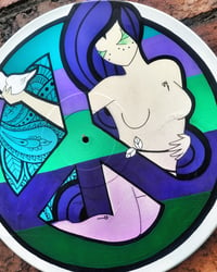 Image 2 of Disarm - Purple and Green Painted Vinyl Record