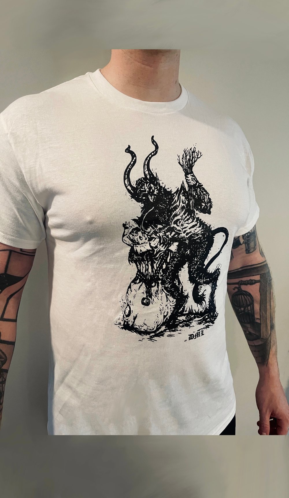 *NEW*  Krampus white T shirt 