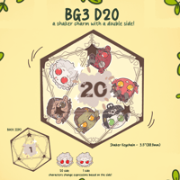 D20 a BG3 shaker charm