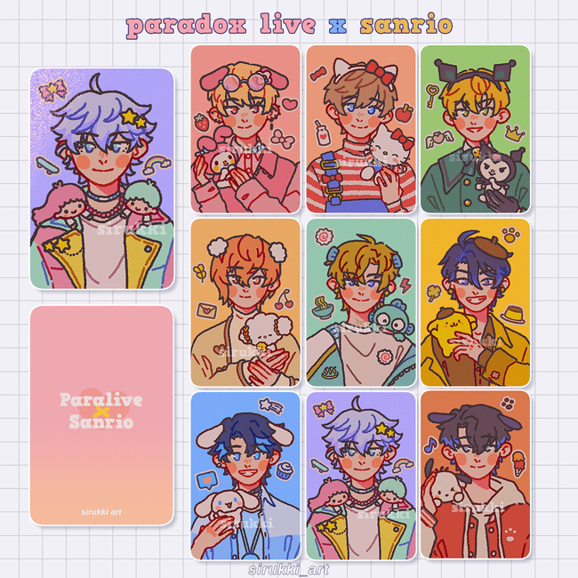 Paralive x Sanrio photocards