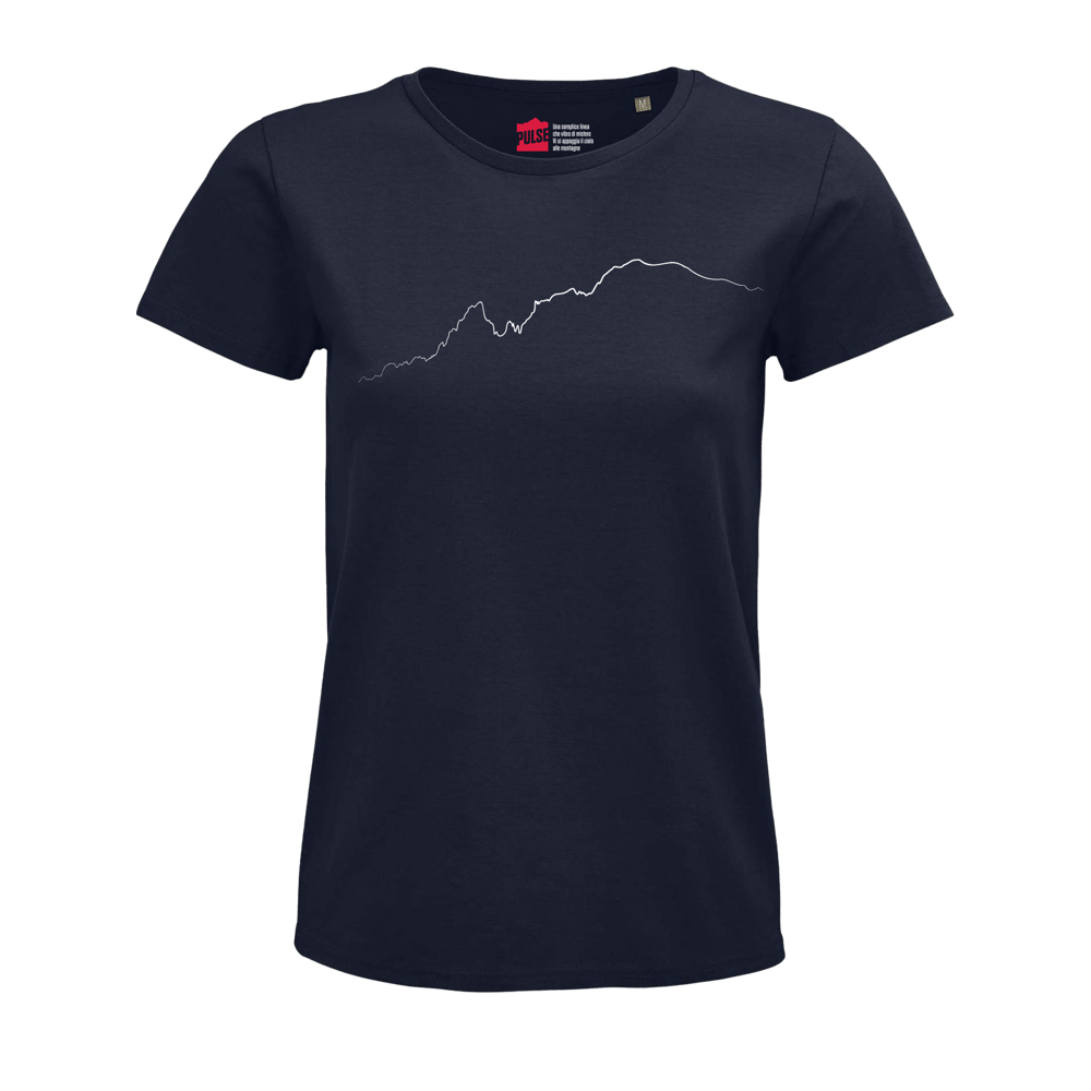Monte Bianco T-shirt Donna blu navy / bianco PULSE