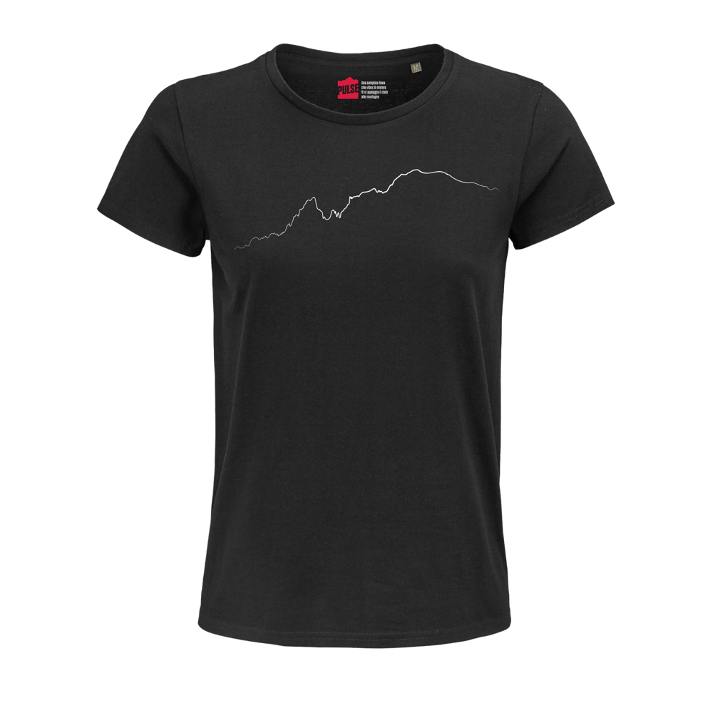 Monte Bianco T-shirt Donna nero / bianco PULSE