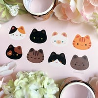 lotsa cats washi sticker roll