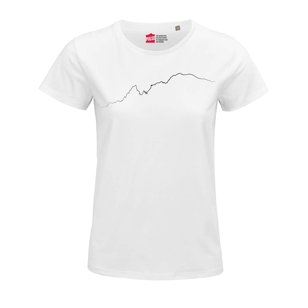 Monte Bianco T-shirt Donna bianco / nero PULSE