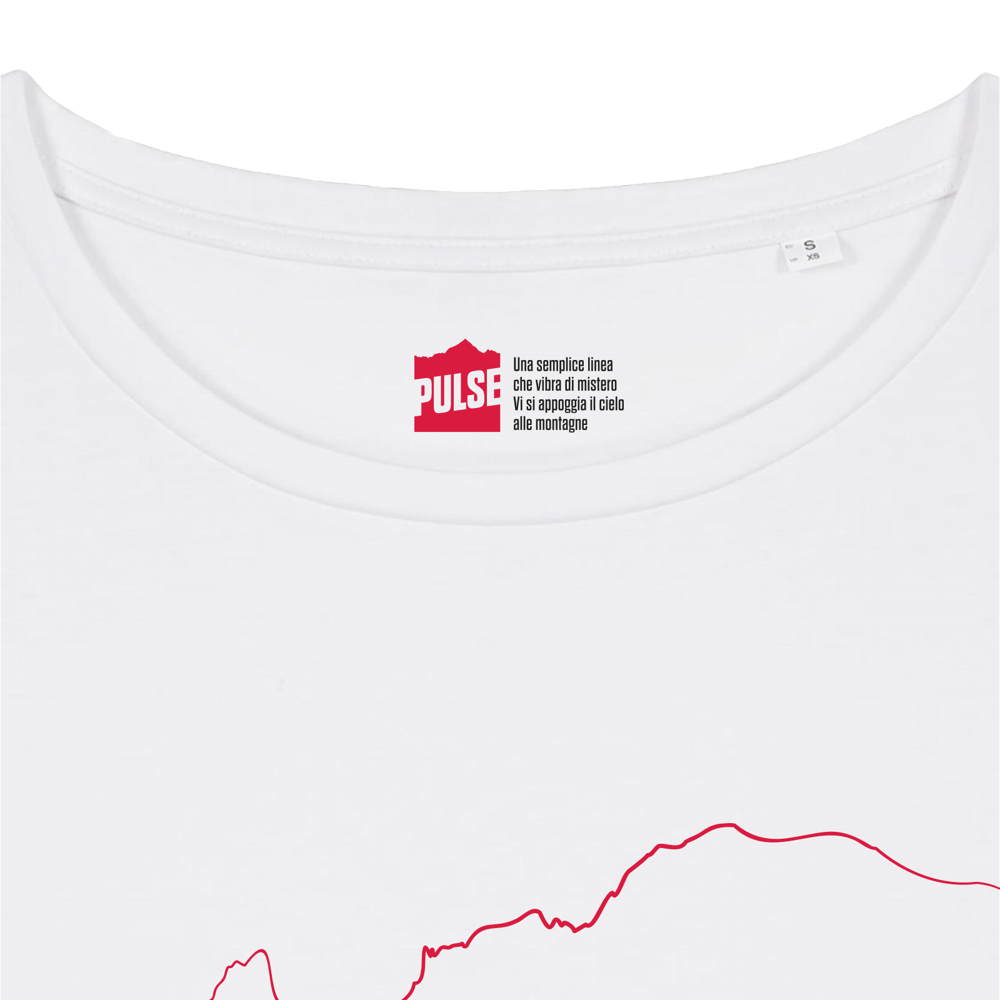 Monte Bianco T-shirt Donna bianco / rosso PULSE