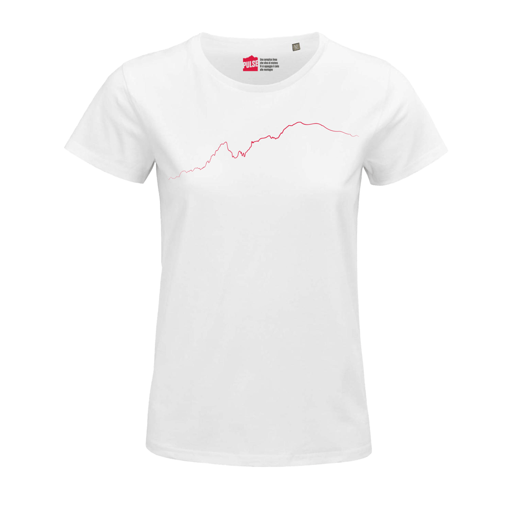 Monte Bianco T-shirt Donna bianco / rosso PULSE
