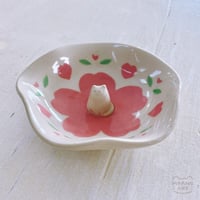 Image 1 of white cat trinket dish