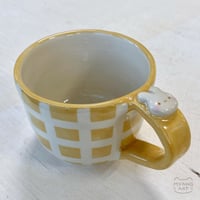 Image 1 of plaid bunny mug (not food safe)