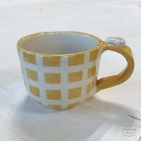 Image 2 of plaid bunny mug (not food safe)