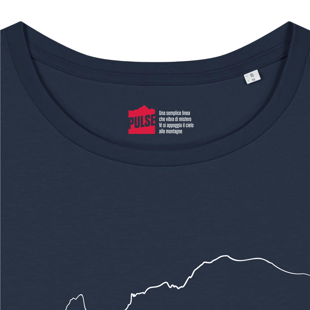 Monte Bianco T-shirt Donna blu navy / bianco PULSE