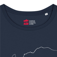 Image 3 of Monte Bianco T-shirt Donna blu navy / bianco PULSE