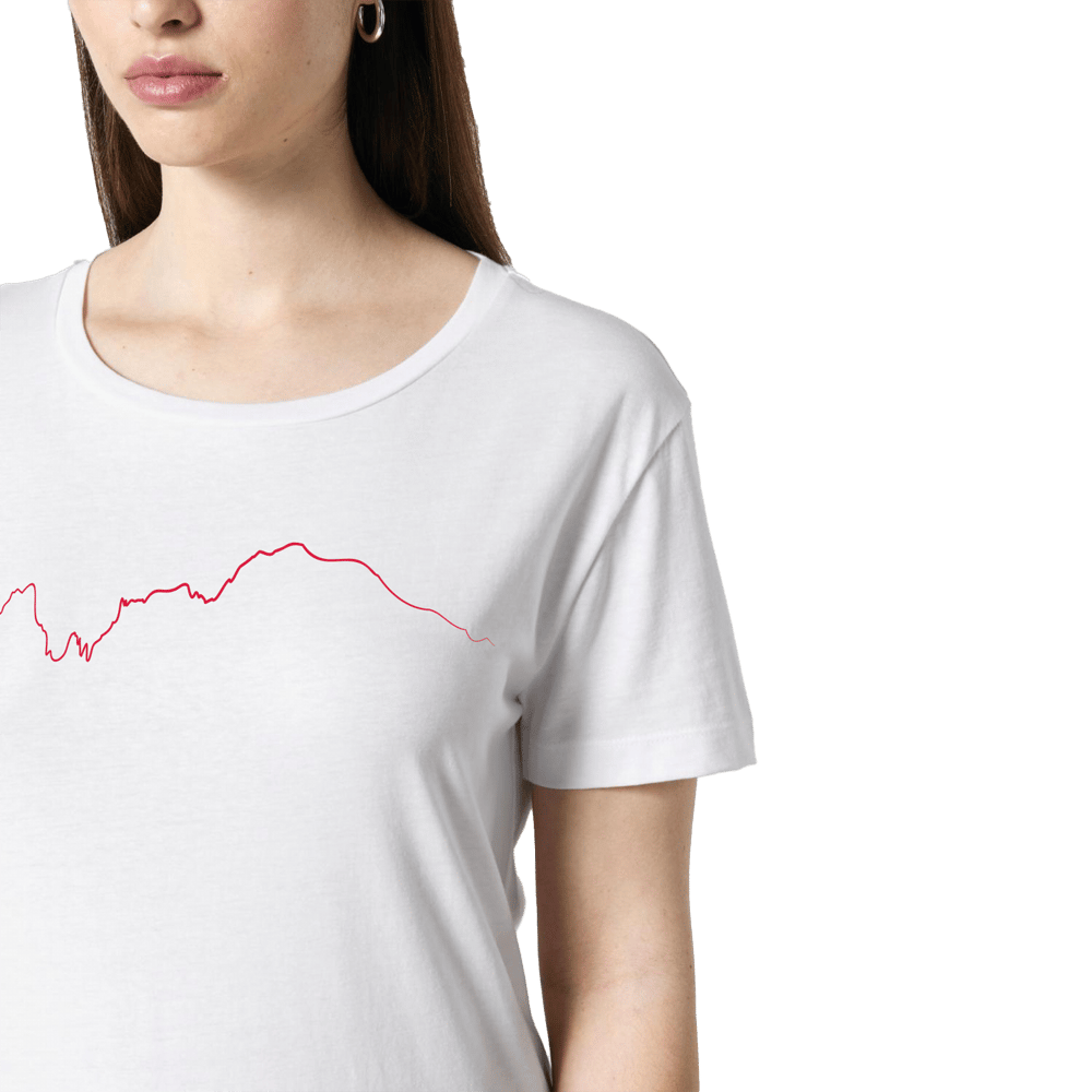 Monte Bianco T-shirt Donna bianco / rosso PULSE