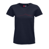 Monviso T-shirt Donna blu navy / rosso PULSE