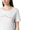 Monviso T-shirt Donna bianco / rosso PULSE