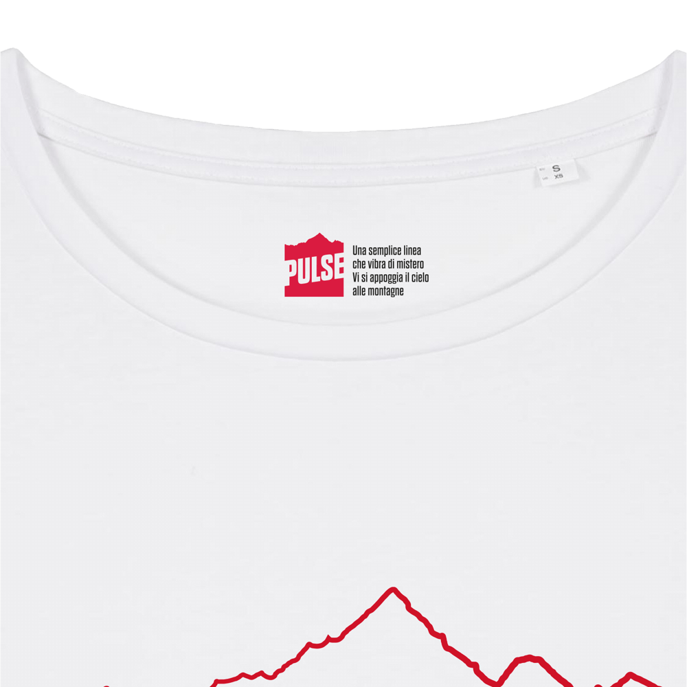 Monviso T-shirt Donna bianco / rosso PULSE