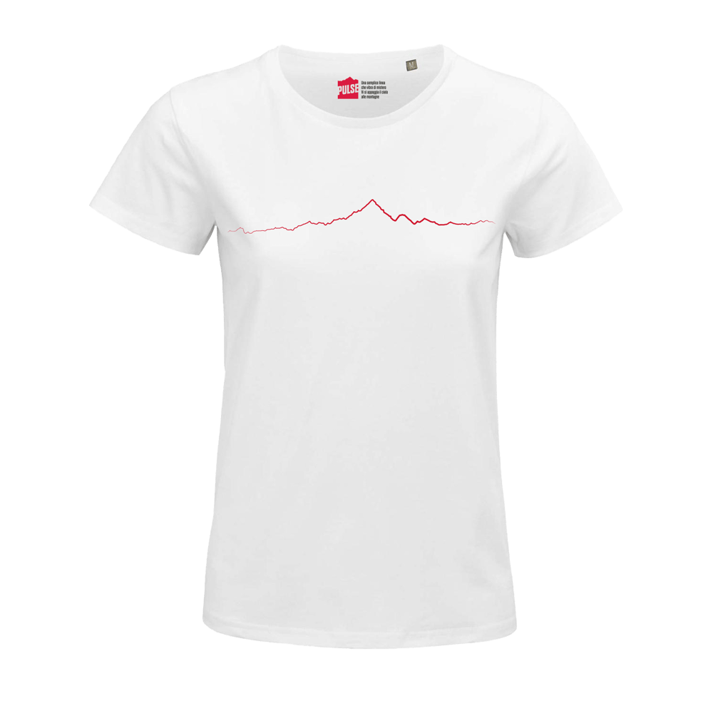 Monviso T-shirt Donna bianco / rosso PULSE