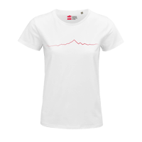 Image 1 of Monviso T-shirt Donna bianco / rosso PULSE