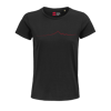 Monviso T-shirt Donna nero / rosso PULSE