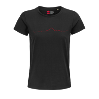 Image 1 of Monviso T-shirt Donna nero / rosso PULSE