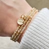 'Moonlight' Gold Citrine and Quartz wrap bracelet / necklace
