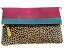 Image 3 of  Calla Leather Fold-over Clutch