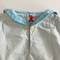 Image 3 of Blouse chemise rayures 2 ans années 70 stock neuf