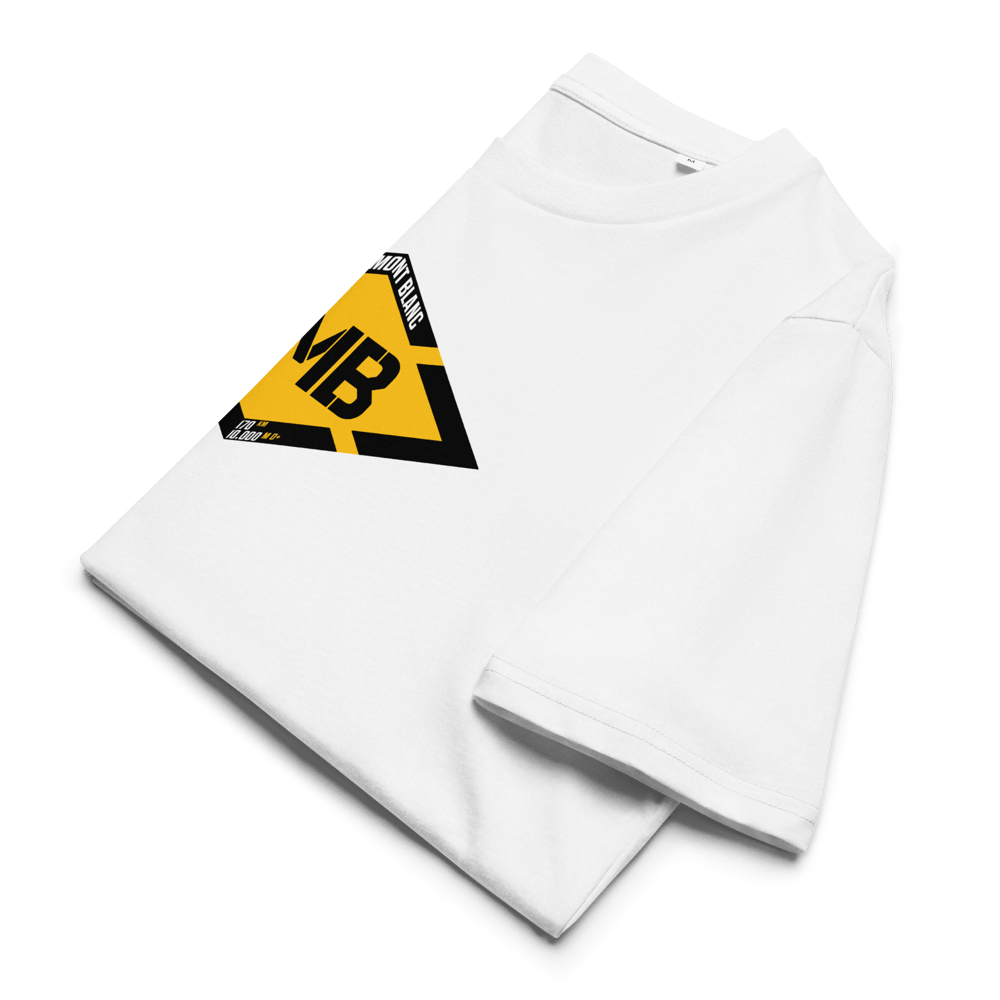 TMB Tour du Mont Blanc / Organic Cotton T-shirt white simple PULSE