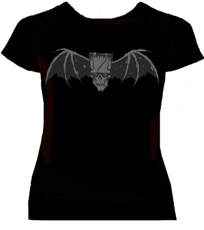 Image of preorder FRANKENBAT- Womans fitted shirt -Ships  Aug 20th