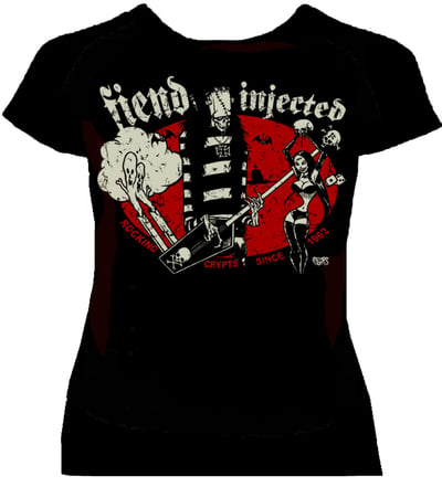 Image of preorder FIEND INJECTED - Womans fitted shirt -Ships  Aug 20th