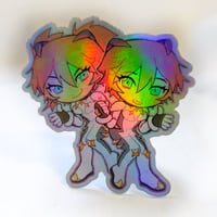 Image 2 of Twins Spacesuit Holographic Sticker