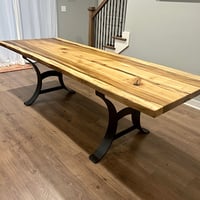 Rainbow Poplar Live Edge Table