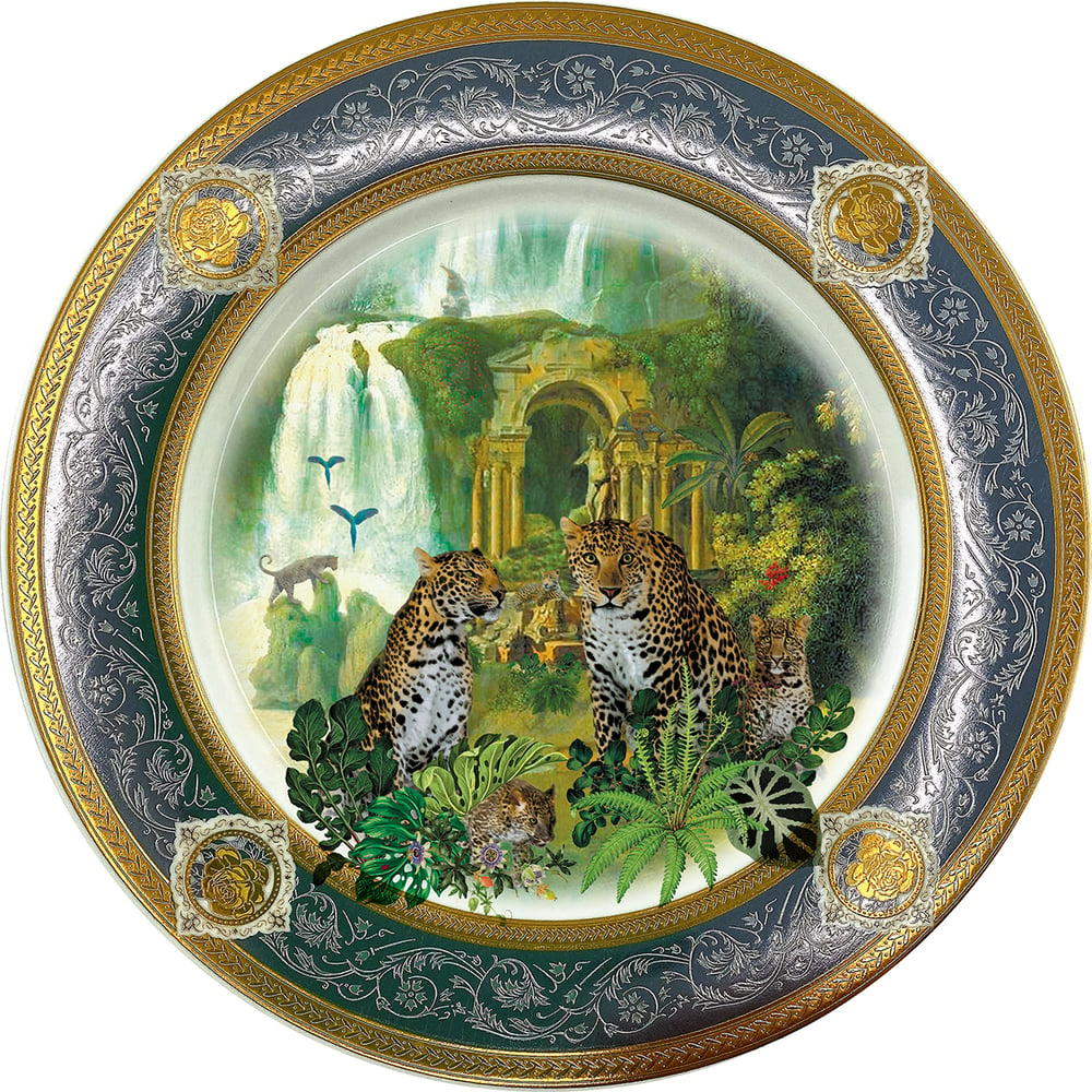 Image of Leopards ruins - Fine China Plate - #0788