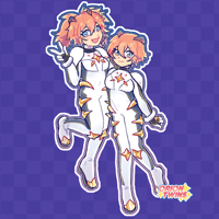 Image 1 of Twins Spacesuit Acrylic Standee