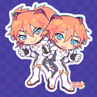 Image 3 of Twins Spacesuit Holographic Sticker