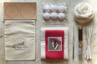 Image 2 of Let's Make Spun Cotton Mushrooms kit