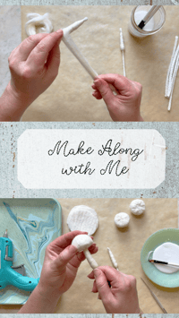 Image 4 of Let's Make Spun Cotton Mushrooms kit