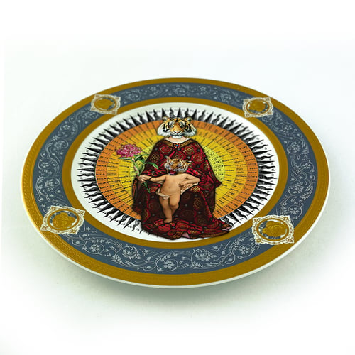 Image of Tigresa - Fine China Plate - #0788